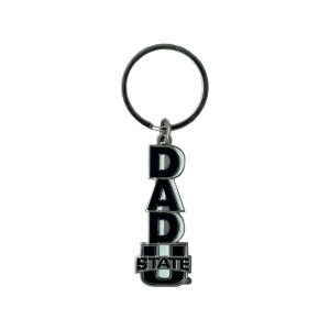 U-State Dad Key Tag Navy Metal